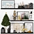 Festive Christmas Decor Set in 3D 3D model small image 1
