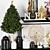 Festive Christmas Decor Set in 3D 3D model small image 2
