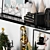 Festive Christmas Decor Set in 3D 3D model small image 4