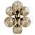 Bronze Bubble Glass Chandelier 3D model small image 1