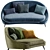 Vibieffe 650 Curved Sofa Set 3D model small image 5