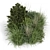 Outdoor Plants Bush Set 1273 3D model small image 2