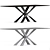 Modern Dining Chair Set Rendered 3D model small image 2