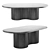 Sleek Oval Dining Table 3D model small image 1