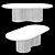 Sleek Oval Dining Table 3D model small image 4