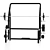 Power Cage Squat Rack Fitness 3D model small image 3