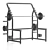 Power Cage Squat Rack Fitness 3D model small image 4