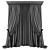  Modern Geometric Patterned Curtains 3D model small image 2