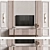 Modern TV Wall Mount Stand 3D model small image 2