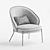 Eamy Light Brown Ash Armchair 3D model small image 5