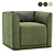 Whirlaway Swivel Accent Chair 3D model small image 2