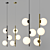 Sculptural Elegance Brass Pendant Light 3D model small image 2