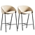 Sleek Folium Bar Stool Luxe 3D model small image 2