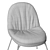 Elegant Curtis Designer Chair 3D model small image 6