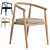 Modern Natural Wood Chair 2017 3D model small image 1