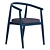 Modern Natural Wood Chair 2017 3D model small image 2