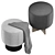 Bonaldo Belt & Cross Pouf 3D model small image 2
