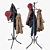 Versatile Freestanding Coat Rack 3D model small image 4