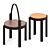 Contemporary Melange Stool Table 3D model small image 1