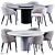 Reconstructed Marble Table & Chair 3D model small image 5