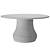 Salamina Rattan Wrapped Dining Table 3D model small image 2