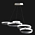 Elegant Maya LED Ring Chandelier 3D model small image 5