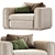 Elegant Ludovica Mascheroni Armchair 3D model small image 2