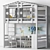 Bilbao Children's Loft Bed 3D model small image 2