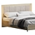 Elegant Beige Innovo Lux Bed 3D model small image 6