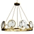 Elegant Currey and Co Chandelier 3D model small image 1