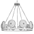 Elegant Currey and Co Chandelier 3D model small image 2