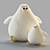 Plush Penguin Pillow Toy Set 3D model small image 5