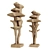 Geometric Tree Metal Sculpture 3D model small image 1