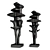 Geometric Tree Metal Sculpture 3D model small image 2