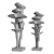 Geometric Tree Metal Sculpture 3D model small image 6