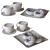 Festive Christmas Donuts Set 3D model small image 3