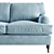  Stylish 3-Seater Sofa Model 3D model small image 5