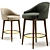 Chic & Elegant Marilyn Stool 3D model small image 2