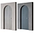 Archway Wooden Doors, 2100x900mm 3D model small image 1