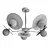 Sunflower Chandelier 70cm Diameter 3D model small image 2