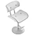 Sienna Faux Leather Stool 3D 3D model small image 6