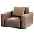 Modern Arflex Armchair Design 3D model small image 3