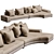 Luxurious Modern Daniels Seating Set 3D model small image 2