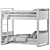 Modern Wyler Bunk Bed - 2014 3D model small image 5