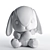 Rabbit Toy with Hair Fur 3D model small image 7