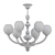 Elegant Blue Chandelier Illuminate Space 3D model small image 2