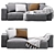 Ebi Corner Sofa by Divan.ru 3D model small image 3