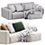 Ebi Corner Sofa by Divan.ru 3D model small image 7