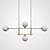 Two-tiered Glass Pendant Lighting 3D model small image 2