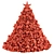 Fabric Christmas Tree Decoration 3D model small image 3